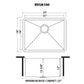 Ruvati 23" Deep Laundry Utility Sink Undermount - RVU6100