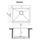 Ruvati 21" Deep Laundry Utility Workstation Sink Topmount - RVU6421