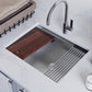 Ruvati 23" Deep Laundry Workstation Sink with Washboard - RVU6525