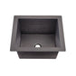 Thompson Rivera Culebra 17" Matte Black Snake Texture Bar/Prep Sink - KPU-1715MB-SNAKE