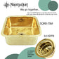 Nantucket SQRB-7SM brass bar sink drain