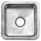 Nantucket SQRS-7MF 16.5-inch hand-hammered satin stainless steel square bar sink