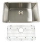 Nantucket SR3018-12-16 30-inch 12-inch-deep stainless sink, view 4