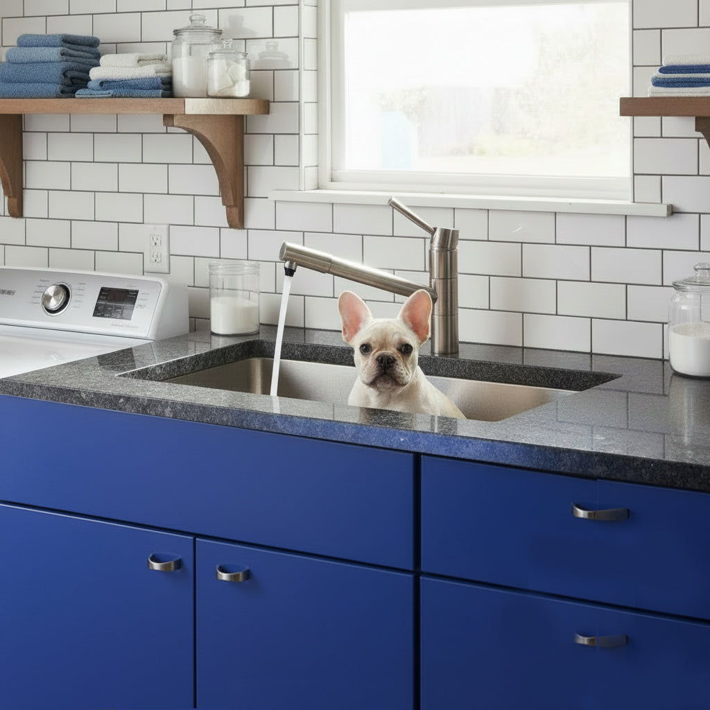 Nantucket SR3018-12-16 30-inch 12-inch-deep stainless sink, installed