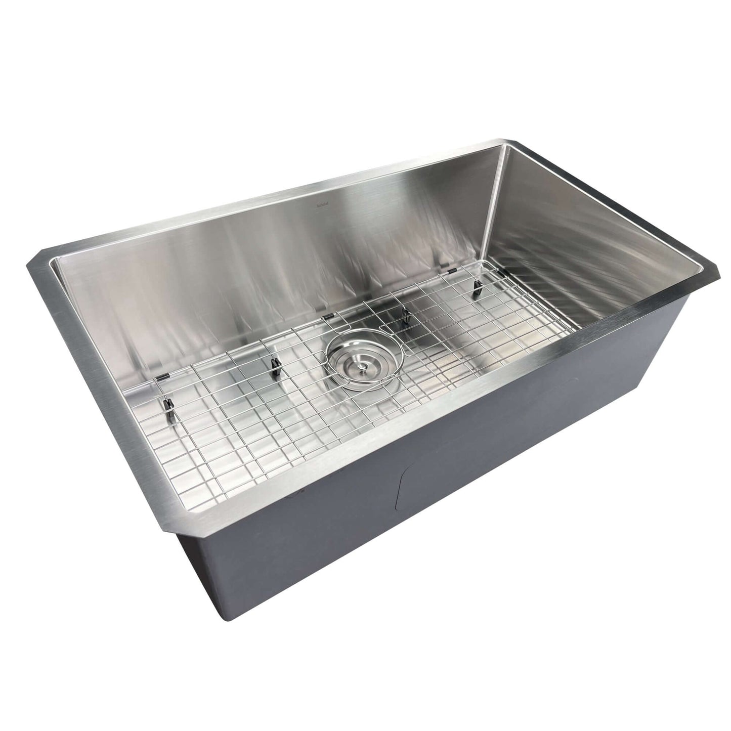 Nantucket 32" Pro Series Large Rectangle Single Bowl Undermount Small Radius Stainless Steel Kitchen Sink SR3219-16 front view.