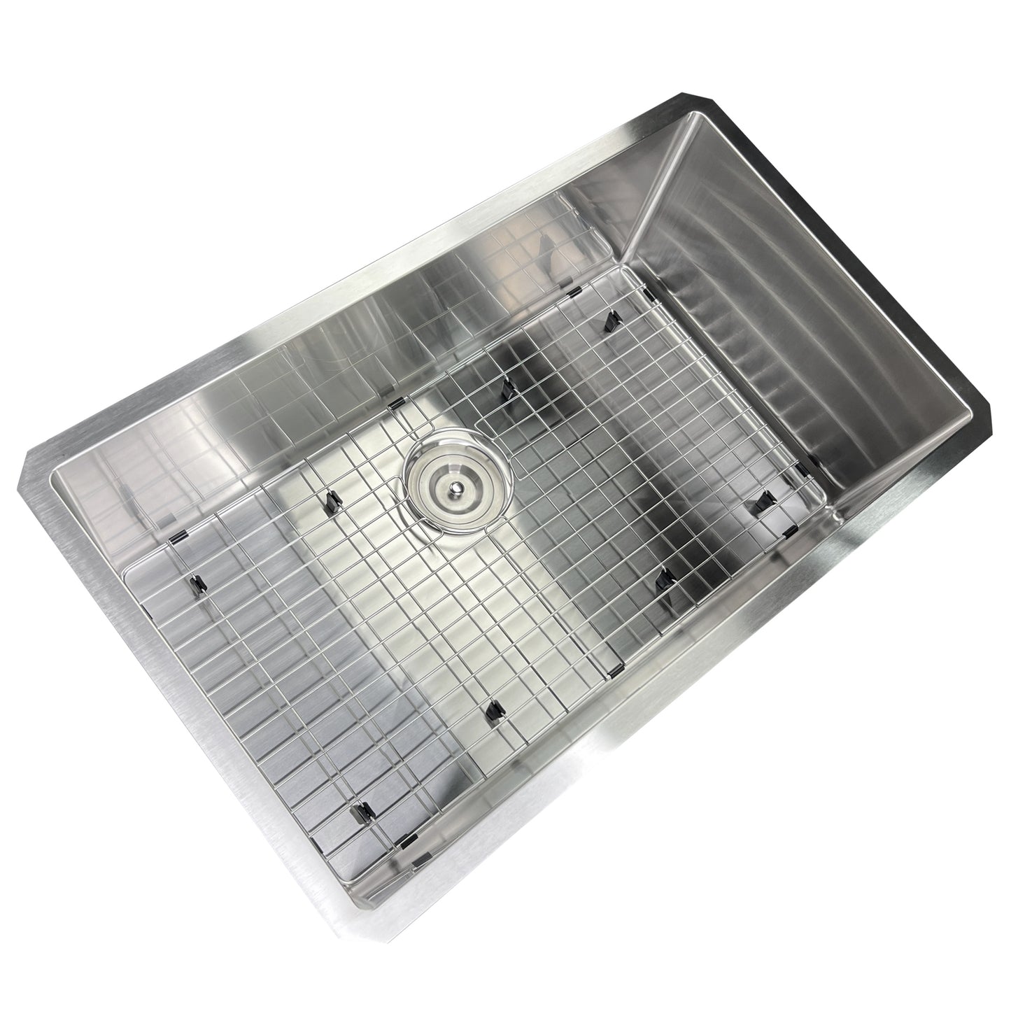 Nantucket 32" Pro Series Large Rectangle Single Bowl Undermount Small Radius Stainless Steel Kitchen Sink SR3219-16