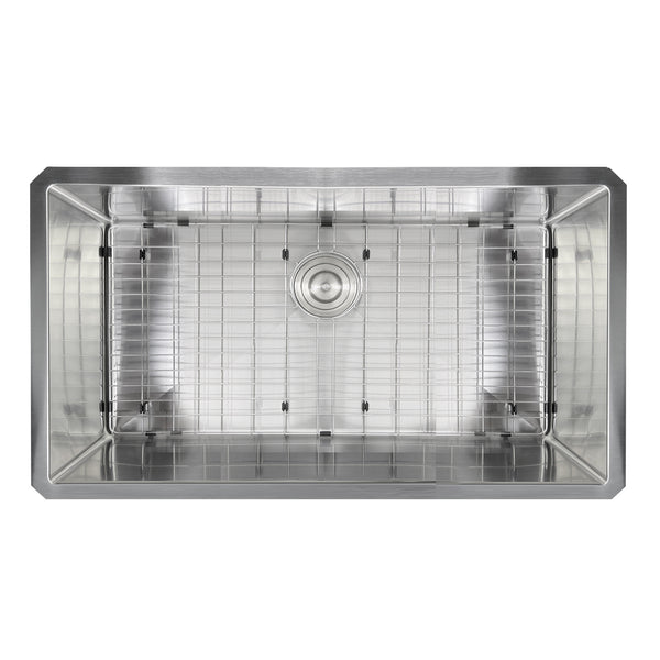 Nantucket 32 Pro Series Large Rectangle Single Bowl Undermount Small Radius Stainless Steel Kitchen Sink SR3219-16