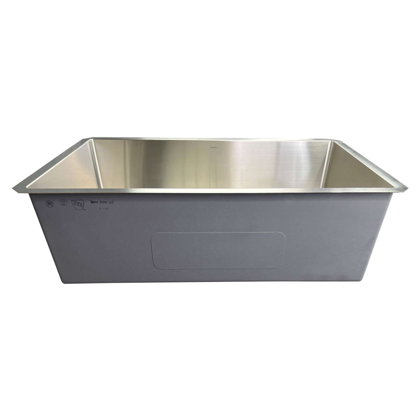 Nantucket 32" Pro Series Large Rectangle Single Bowl Undermount Small Radius Stainless Steel Kitchen Sink SR3219-16 front view.
