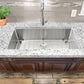 Nantucket SR3618-16 36-inch stainless undermount sink, installed