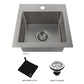 ZLINE Donner 15" Topmount Single Bowl Bar Sink in Stainless Steel (STS-15)