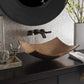 Thompson Arandas 18" Hammered Rose Gold Solid Copper Rectangular Bathroom Sink - NSC-RG - view 4