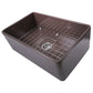 Nantucket T-FCFS30CB 30-inch coffee brown fireclay farmhouse sink