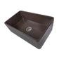 Nantucket T-FCFS30CB 30-inch coffee brown fireclay farmhouse sink, view 5