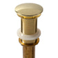 Thompson Traders antique satin gold 1.5" soft-touch pop-up drain TDP15-ASG, view 2