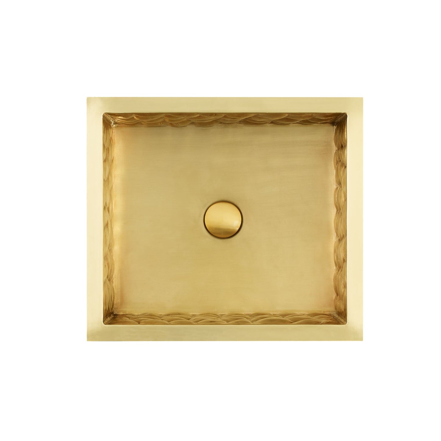 Thompson Rivera Tortuga 17" Satin Brass Turtle Texture Bar/Prep Sink - KPU-1715SB-TURTLE