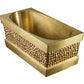 Thompson Tortuga Handcrafted Tub in Satin Brass with a Turtle Shell Inspired Texture - TBT-6028SB-TURTLE