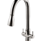 HOUZER TRINITY Dual Handle Pull Down Kitchen Faucet