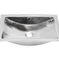 Nantucket hammered stainless trough sink with overflow TRS-OF, view 2