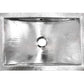 Nantucket hammered stainless trough sink with overflow TRS-OF, view 3
