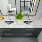 Nantucket hammered stainless trough sink with overflow TRS-OF, installed