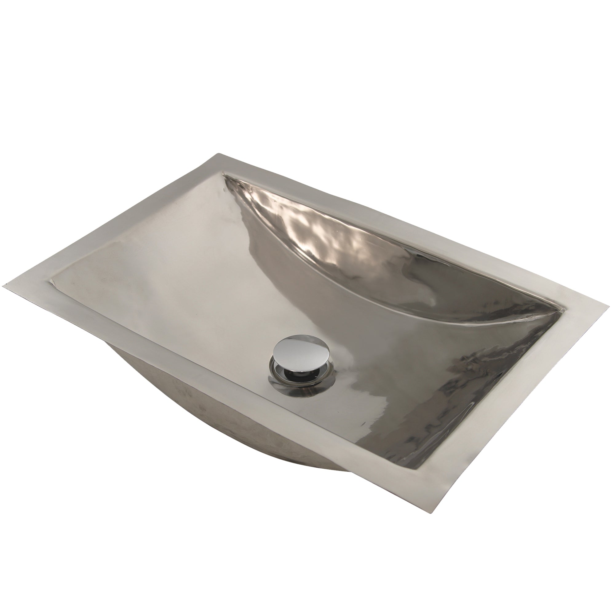 Nantucket polished stainless steel bathroom sink TRS-SM, view 4