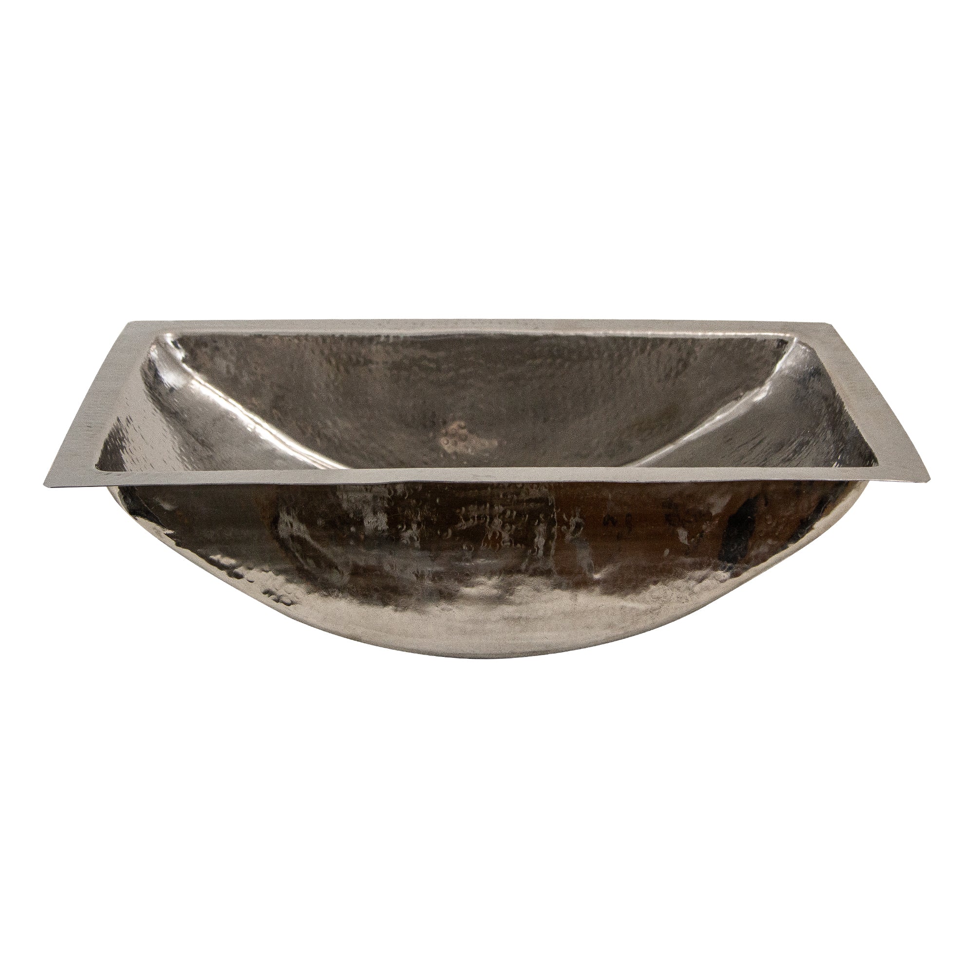 Nantucket hammered stainless steel bathroom sink TRS2416, view 6