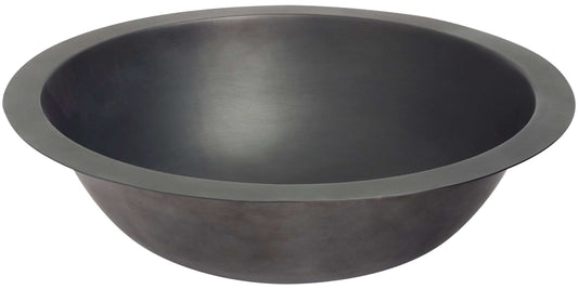 Thompson Tacambaro 15.5" Matte Black - BNWR-MB handcrafted artisan bathroom sink with smooth texture.