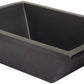Thompson Tonala 19" Matte Black Rectangular Bathroom Sink - BPU-1914MB - view 2