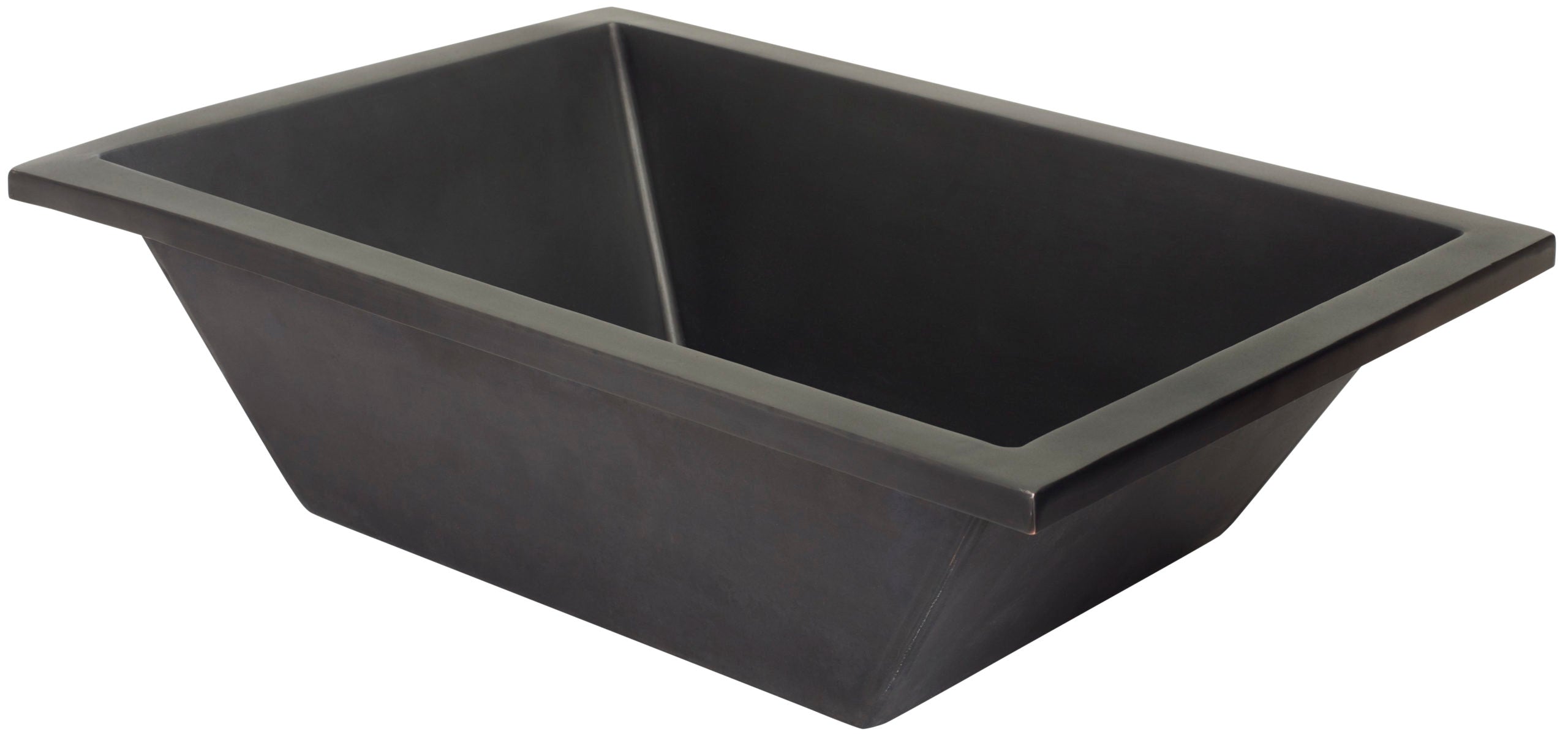 Thompson Tonala 19" Matte Black Rectangular Bathroom Sink - BPU-1914MB - view 2