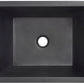 Thompson Tonala 19" Matte Black Rectangular Bathroom Sink - BPU-1914MB