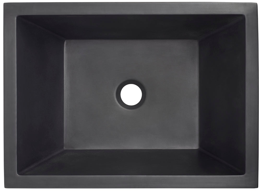 Thompson Tonala 19" Matte Black Rectangular Bathroom Sink - BPU-1914MB