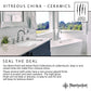 Nantucket vitreous china undermount bathroom sink features