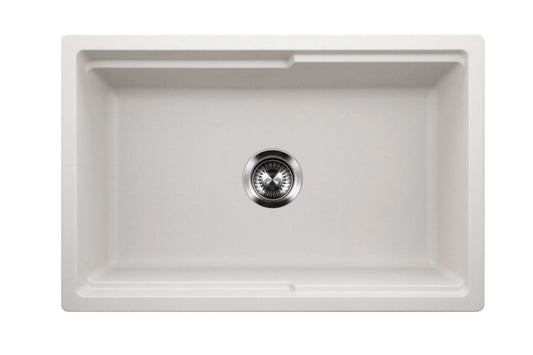 HOUZER QUARTZTONE 30" Cloud Apron Front Granite Composite Workstation Kitchen Sink with Accessories - W-130 CLOUD-C