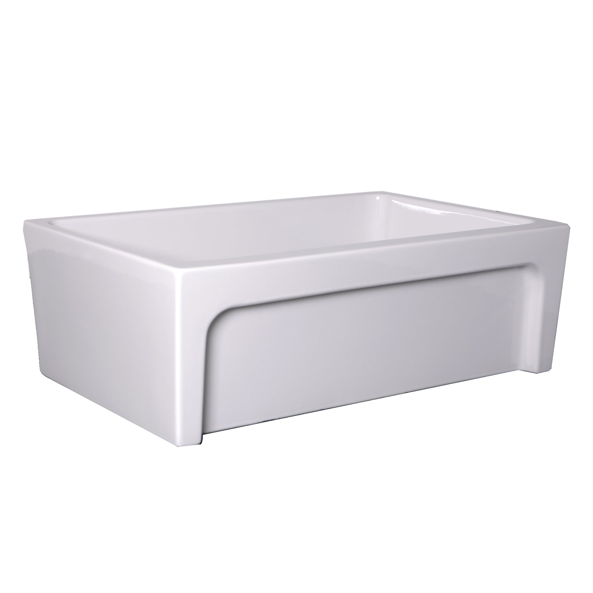 Nantucket WH3018FCL 30-inch reversible fireclay farmhouse sink, view 3