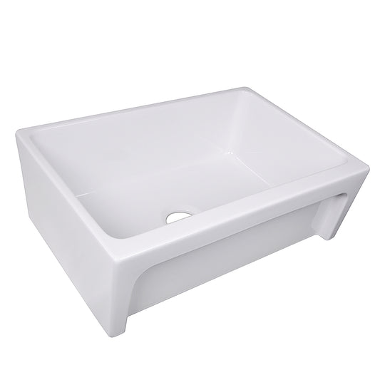 Nantucket WH3018FCL 30-inch reversible fireclay farmhouse sink