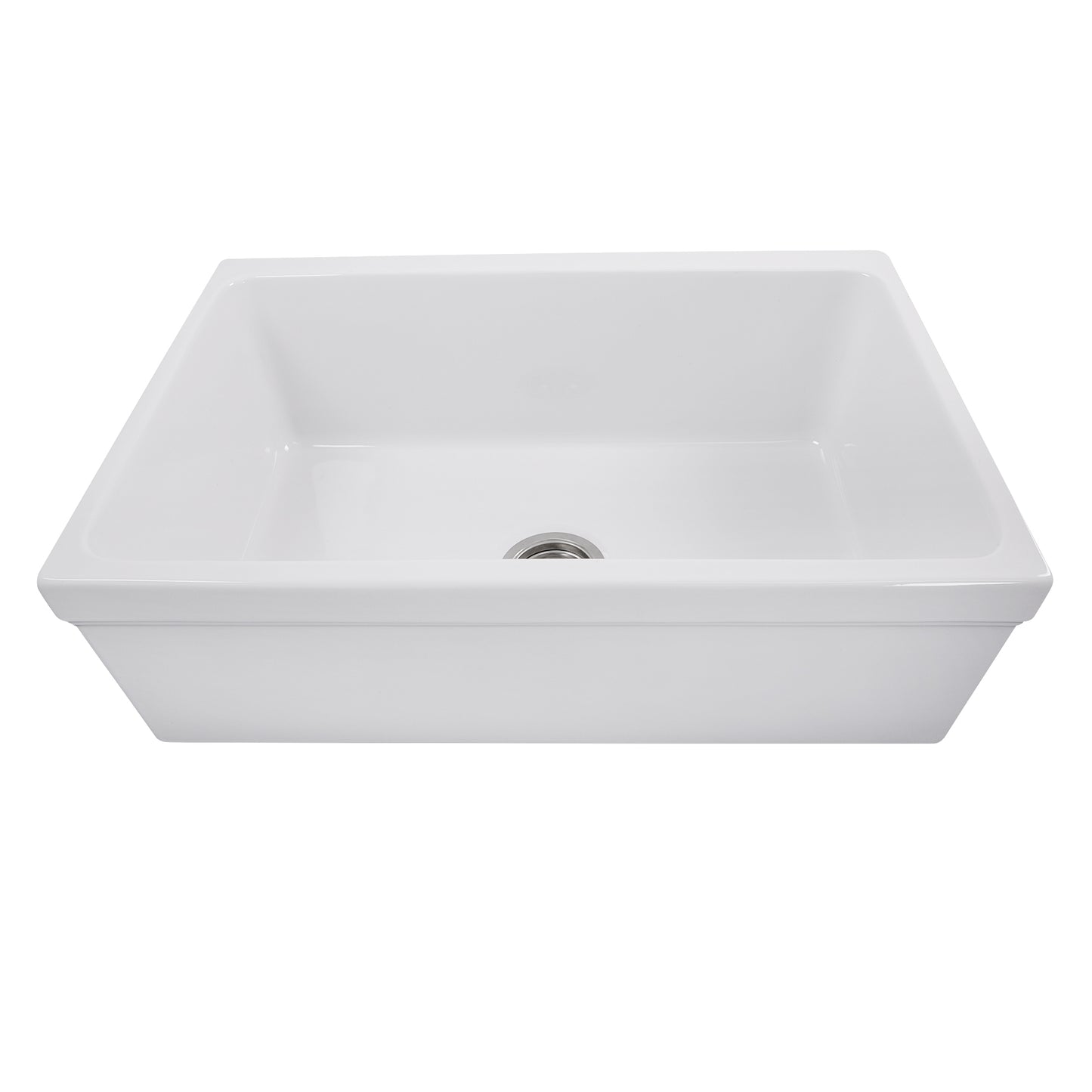 Nantucket WH3018FCL 30-inch reversible fireclay farmhouse sink, view 6