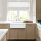 Nantucket WH3018FCL 30-inch reversible fireclay farmhouse sink, installed