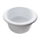 WHITEHAUS 18.25" Elementhaus Fireclay Circular Drop In/Undermount Sink with 3 ½" Rear Center Drain WHE1818R