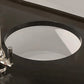 WHITEHAUS 18.25" Elementhaus Fireclay Circular Drop In/Undermount Sink with 3 ½" Rear Center Drain WHE1818R