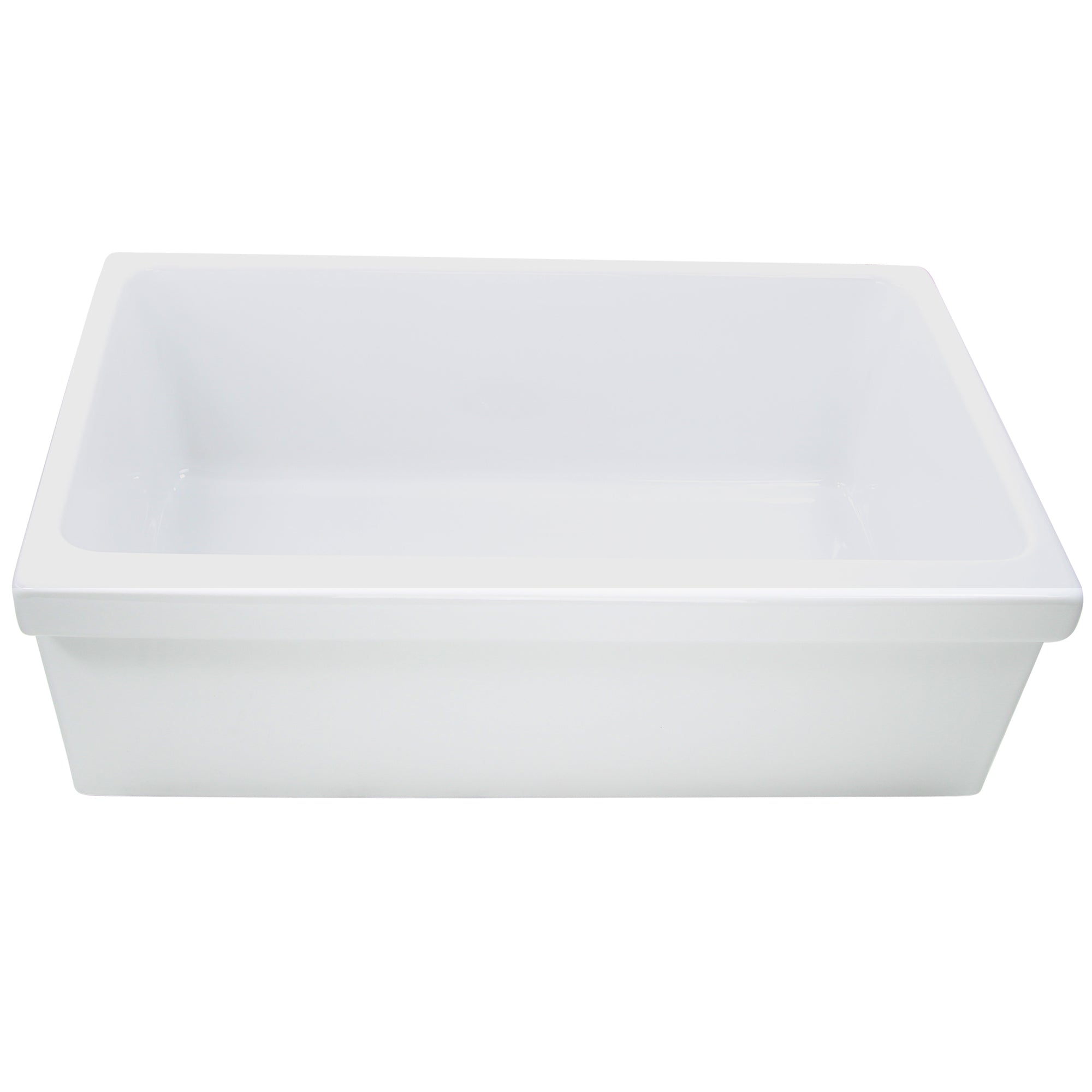 Nantucket WHFCDL30 30-inch reversible fireclay farmhouse sink, view 2