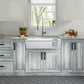 Nantucket WHFCDL30 30-inch reversible fireclay farmhouse sink, installed