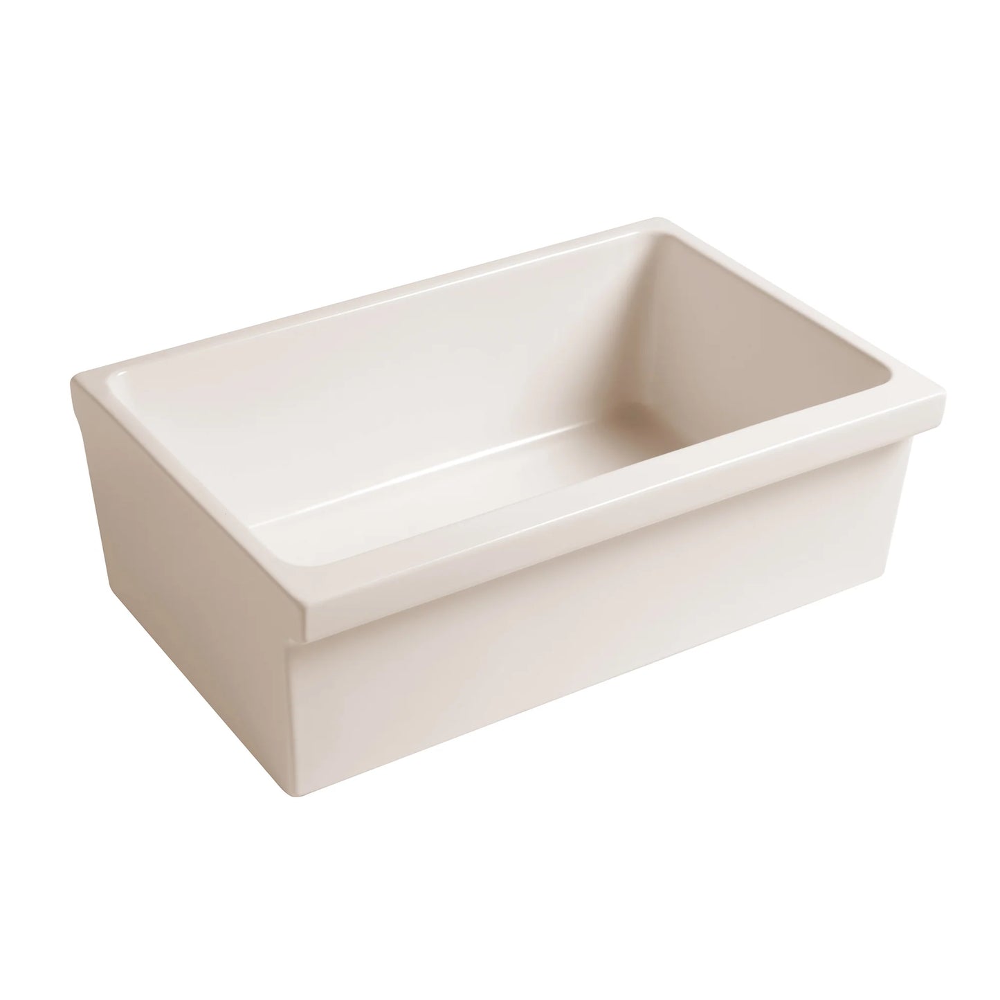 WHITEHAUS 30" Farmhaus Fireclay Quatro Alcove Reversible Sink WHQ330 in elegant white finish.
