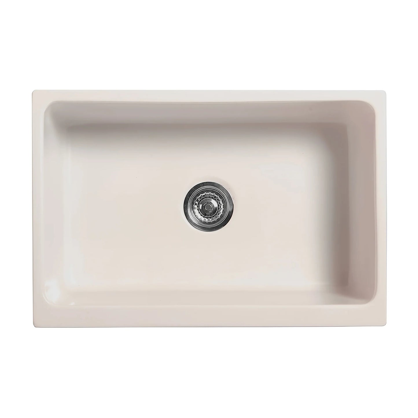 WHITEHAUS 30" Glencove Fireclay Reversible Sink above view showcasing elegant design.