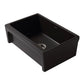 WHITEHAUS 30" Glencove Fireclay Reversible Sink WHQ5530-BLACK