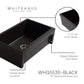 WHITEHAUS 30" Glencove Fireclay Reversible Sink WHQ5530-BLACK