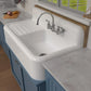WHITEHAUS 42" Heritage Front Apron Single Bowl Fireclay Sink WHQD4220-WHITE