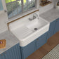 WHITEHAUS 42" Heritage Front Apron Single Bowl Fireclay Sink WHQD4220-WHITE