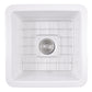 Nantucket Wellfleet-1818W 18-inch white fireclay kitchen sink