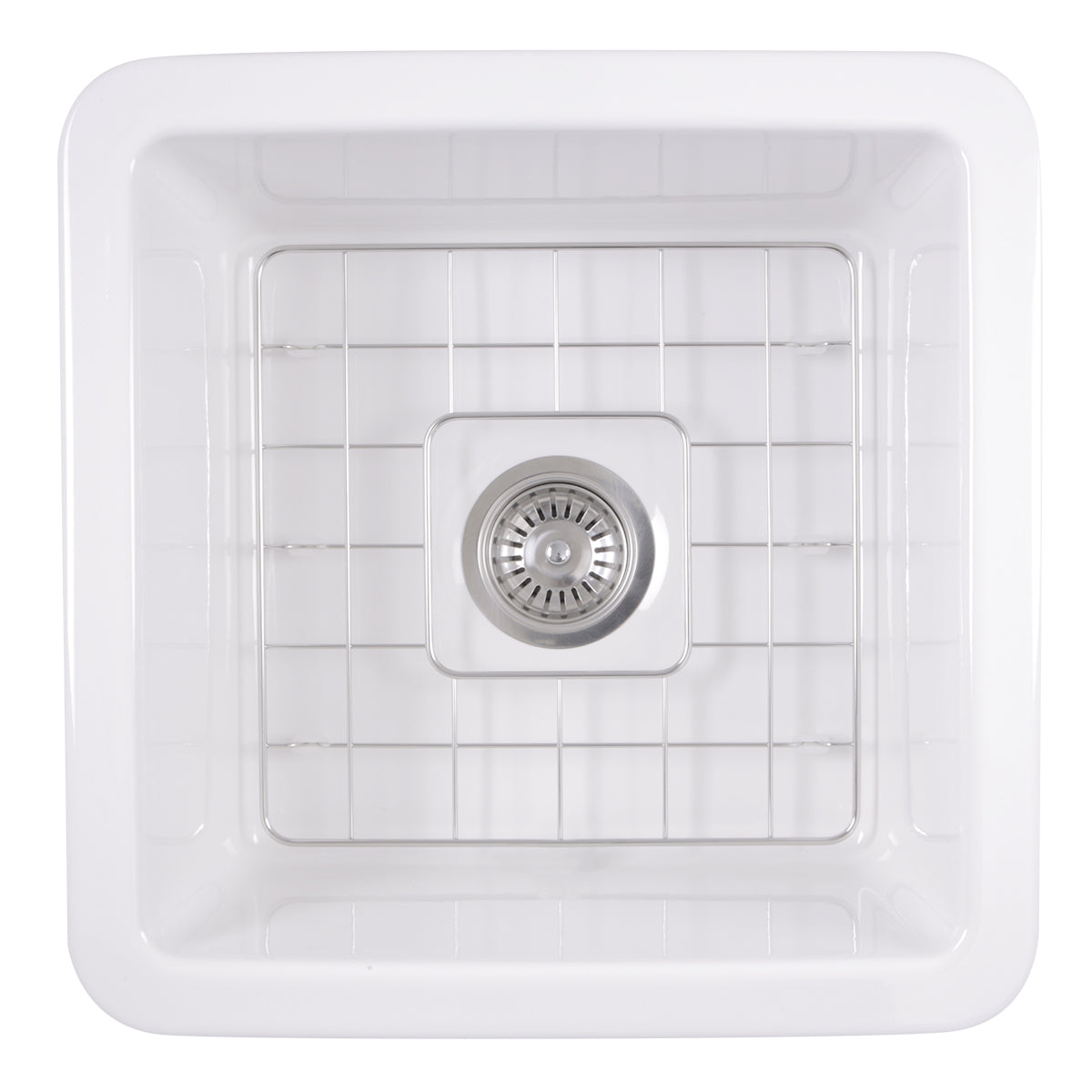 Nantucket Wellfleet-1818W 18-inch white fireclay kitchen sink