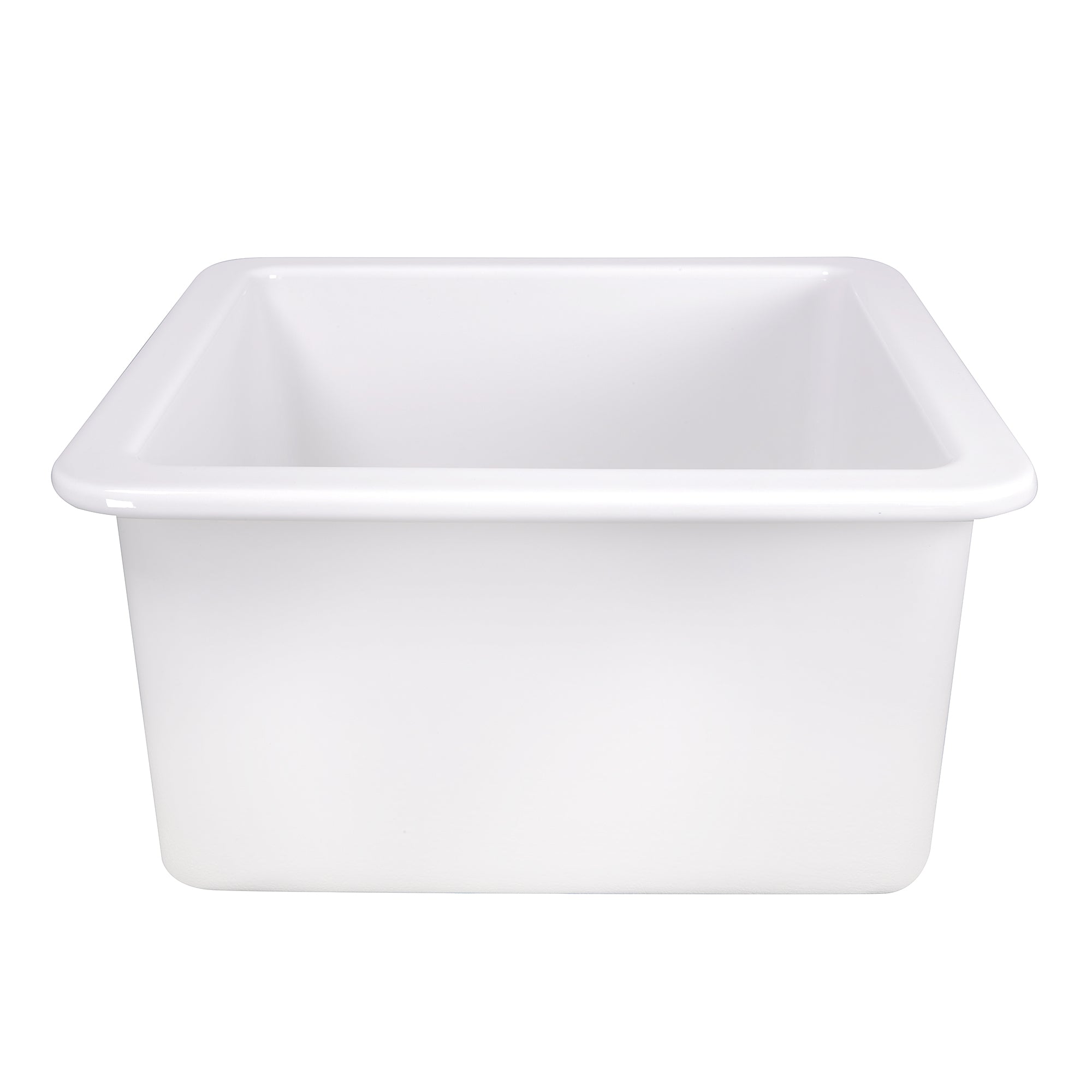 Nantucket Wellfleet-1818W 18-inch white fireclay kitchen sink, view 5